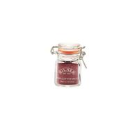 Kilner Square Clip Top Spice Jar - 70ml | Hermetic clip lock preserves dry seasoning freshness and aroma, with a space-saving shape for organised pantry storage.