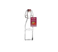 Kilner Square Glass Clip Top Bottle, 0.25 L Transparent