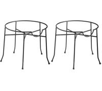 Kilner Stainless Steel Coated Stand for Drinks Dispensers Elevates 3 L, 5 L and 8 Litre Dispensers for Easy Pouring Sturdy Design with Curved Lip for Tap Access (Pack of 2)