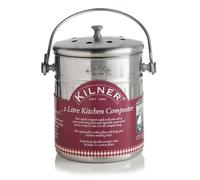 Kilner Stainless Steel Kitchen Compost Bin 2 Litre - Silver Kilner Silver
