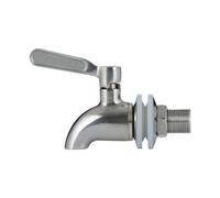 Kilner Stainless Steel Replacement Tap Durable, Drip-Free Design for 3 L, 5 L and 8 Litre Drinks Dispensers Easy to Install & Leak-Proof with Silicone Washers