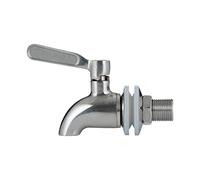 Kilner Stainless Steel Replacement Tap Durable, Drip-Free Design for 3 L, 5 L and 8 Litre Drinks Dispensers Easy to Install & Leak-Proof with Silicone Washers