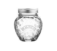 Kilner Strawberry Fruit Preserve Jar 0.4 Litre | Preserve and display seasonal creations inside a decorative embossed strawberry design, ideal for pantry or kitchen storage.