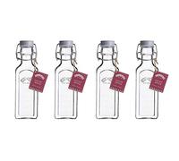 Kilner Traditional Clip Top Lid Bottle 0.3 Litre Transparent (Pack of 4)