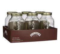 Kilner® Tray of 6 1 Litre Preserve Jars