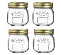 Kilner Preserve Jar 0.25L (250ml) Round Glass Screw Top Lid Preservation Storage Jar for Jams Jellies Chutneys