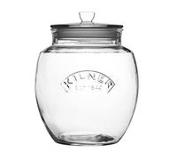 Kilner Universal Jar Push-Top Lid 4 Litre Glass Food Container with Silicone Seal Kitchen Pantry Storage for Dry Foods Biscuits Sweets