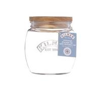 Kilner Universal Jar Wooden Lid 0.85L Silicone Red Drinking Glass Cup Mug