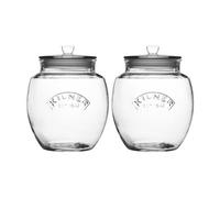 Kilner Universal Push Top Storage Jars 4 Litre - Set Of 2