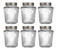 Kilner Vintage Preserving Screw Top Lid Glass Jar 0.5 Litre Transparent (Pack of 6)