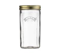 Kilner Wide Mouth Preserve Jar 1L (1000ml) Glass Storage Jar with Vacuum Seal Lid Ideal for Large Whole Fruits Vegetables Pickles Jams
