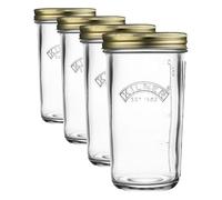 Kilner Wide Mouth Preserve Jar 0.5L (500ml) Glass Storage Jar with Vacuum Seal Lid Ideal for Preserving Whole Fruits Vegetables Pickles Jams (Pack of 4)