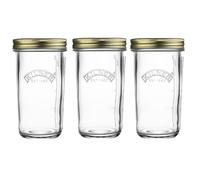 Kilner Wide Mouth Preserve Jar Set of 3 x 0.5L (500ml) Glass Storage Jar with Vacuum Seal Lid Ideal for Preserving Whole Fruits Vegetables Pickles Jams