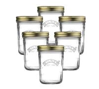 Kilner Wide Mouth Screw Top Lid Preserving Glass Jar 0.35 Litre Transparent (Pack of 6)