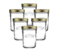 Kilner Wide Mouth Screw Top Lid Preserving Glass Jar 0.35 Litre Transparent (Pack of 6)