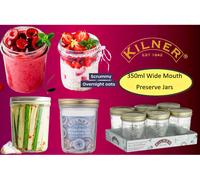 Kilner Wide Mouth Preserve Jar 0.35 Litre, 9 x 9 x 12.5 cm
