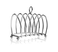 Kilo BA51 Victorian Design Chrome 6 Slice Toast Rack with Ball Feet and Loop Carry Handle