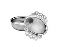 Kilo D13 Stainless Steel Double Arm Strainer with Drip Collector for Loose Leaf Teas, Clear,green,black