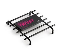 Kilo Deluxe Metal Trivet, Medium, Black, 24cm x 24cm in Black | Size: 24 cm x 24 cm Kilo Black 24 cm x 24 cm