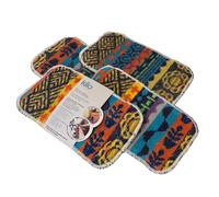 Kilo Jumbo Non-Scratch Scourer, Multi Purpose, Environmentally Friendly Scrubby Cleaning Cloth - Multi Colour (24x14cm Set of 4)