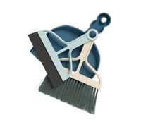 Kilo Mini Dustpan and Brush Set, 3 Piece Portable Cleaning Brush, Dust Pan and Squeegee Combo, Perfect for Home and Office Worktop, Tabletop or Floor Spills (Neutral)