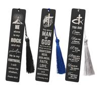 kilofly 3 Pcs Religious Christian Gifts Bible Verse Scripture Quotes Bookmarks, Righteousness