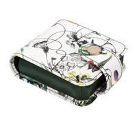 kilofly Genuine Leather Double Lipstick Case Cosmetic Makeup Holder + Gift Box