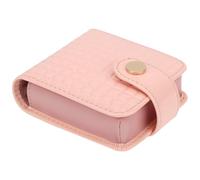 kilofly Genuine Leather Double Lipstick Case Cosmetic Makeup Holder + Gift Box (Pink)