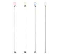 kilofly Rhinestone Party Stir Swizzle Stick Value Pack, Set of 4