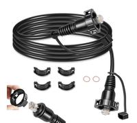 kilogorge Marine Network Cable for Garmin GPSMAP, 【20F/Set】 RJ45 Male to Male Ethernet Cable for Garmin Navigation, ECHOMAP UHD/Ultra, GCV, GSD, and More Replace for 010-10551-00（Black A）