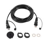 kilogorge Marine Network Cable for Garmin GPSMAP, 【20F/Set】 RJ45 Male to Male Ethernet Cable for Garmin Navigation, ECHOMAP UHD/Ultra, GCV, GSD, and More Replace for 010-10551-00（Black A）