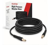 KiloSton 10M Super Flexible Rubber Hose, Kink-Resistant | 248 Bar / 3600 PSI, 2026 Upgraded Replacement Hose, Compatible with Karcher K2 K3 K4 K5 K6 K7 Series, All-Weather, Black