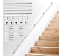 KiloSton 2.5M Anti-Slip Stair Rail - ABS & 304 Stainless Steel, Safe & Comfortable Stair Support for Elderly, Kids & Disabled, Bannister Rail for Stairs