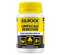 Kilrock Limescale Remover Brush On Non-Drip Gel 160ml - Brush Applicator in Cap - Dissolves Hard Water Stains and Heavy Build-ups - Perfect for Bath Rims, Sinks, Taps and Shower Heads