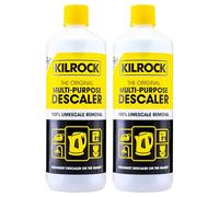 Kilrock Mega-K Multi-Purpose Descaler 2 x 1 Litre (24 Doses) - Limescale Descaling for Kettles, Shower Heads & Coffee Machines - Biodegradable and Phosphate Free
