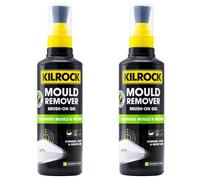 Kilrock Mould Remover Gel 250ml - Powerful Brush-On Formula for Mould & Mildew Removal - Precision Applicator for Grout, Tiles, Showers, Silicone Sealant & Bathroom Surfaces Black - 2 Pack