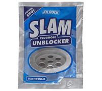 Kilrock SLAM - Sink and Plughole Bathroom Drain Unblocker - Multi-Pack x12 - Dissolves Grease, Fat & Food - For Smelly Drains