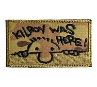 Kilroy was HERE Patch - Funny Tactical Military Morale Embroidered Patch Hook Fastener Backing Multicam OCP
