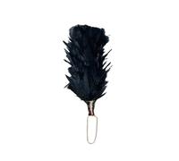 Kilt Emporium Hackles, 6 in Feather Plume for Glengarry or Balmoral Hats | 6 in feather hackle on a wire loop that slips behind the cap badge of a Glengarry or Balmoral bonnet; black, red or green