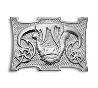 Kilt Emporium Highland Cow Belt Buckle, Traditional Scottish Heilan Coo Design (Silver Antique)