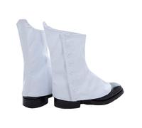 Kilt Emporium Piper Drummer Spats Highland Pipe Bands Uniform Footwear - Pair, White-buttons, 7 UK