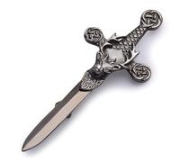 Kilt Emporium Scottish Stag Kilt Pin - 4 Inches, 4 Inches, Metal, no gemstone (Silver Antique)