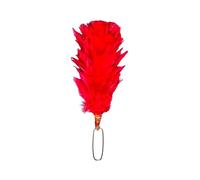 Kilt Emporium Scottish Traditional Glengarry Hat Feather Balmoral Hackles - Highland Headwear Plume - 6 Inches (Red)