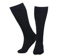 Kilt Hose for men, Traditional Scottish Socks for Kilts Pull Up To Cuff Over Your Hose Flashes, Casual Leg Warmer (BLACK, Medium)