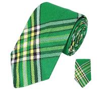 Kilt Loom Men’s Scottish Tartan Necktie - Classic Plaid Tie - Acrylic Wool Dress Tie for Weddings, Formal Events, Highland Wear & Gifts (IRISH GREEN)