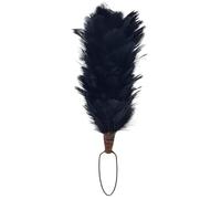 Kilt Mania Scottish Glengarry Cap Feather Plume & Hackle - 6 Inch Multi-Color, Scott's Highland Headwear Accessory, Balmoral Caps & Hats for Pipers & Drummers (Black)