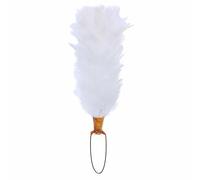 Kilt Mania Scottish Glengarry Cap Feather Plume & Hackle - 6 Inch Multi-Color, Scott's Highland Headwear Accessory, Balmoral Caps & Hats for Pipers & Drummers (White)