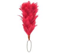 Kilt Mania Scottish Glengarry Cap Feather Plume & Hackle - 6 Inch Multi-Color, Scott's Highland Headwear Accessory, Balmoral Caps & Hats for Pipers & Drummers (Red)