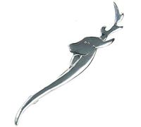 Kilt Pin Stag Head Chrome Finish/Scottish Kilt Pin Stag Head/Highland Kilt Pins