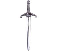 Kilt Pins for Men - Silver Finish 4 Inches (10cm) Swirl Celtic Knot Work, Women’s Pin & Brooches, Solid Brass Traditional Scottish Highland Attire (Celtic Sword 3 - Chrome)